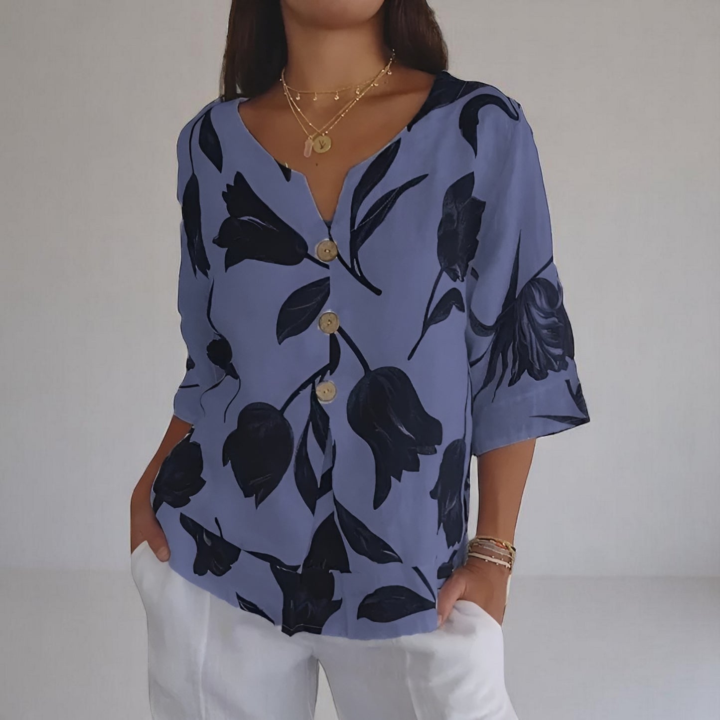 Marie | Blouse fleurie