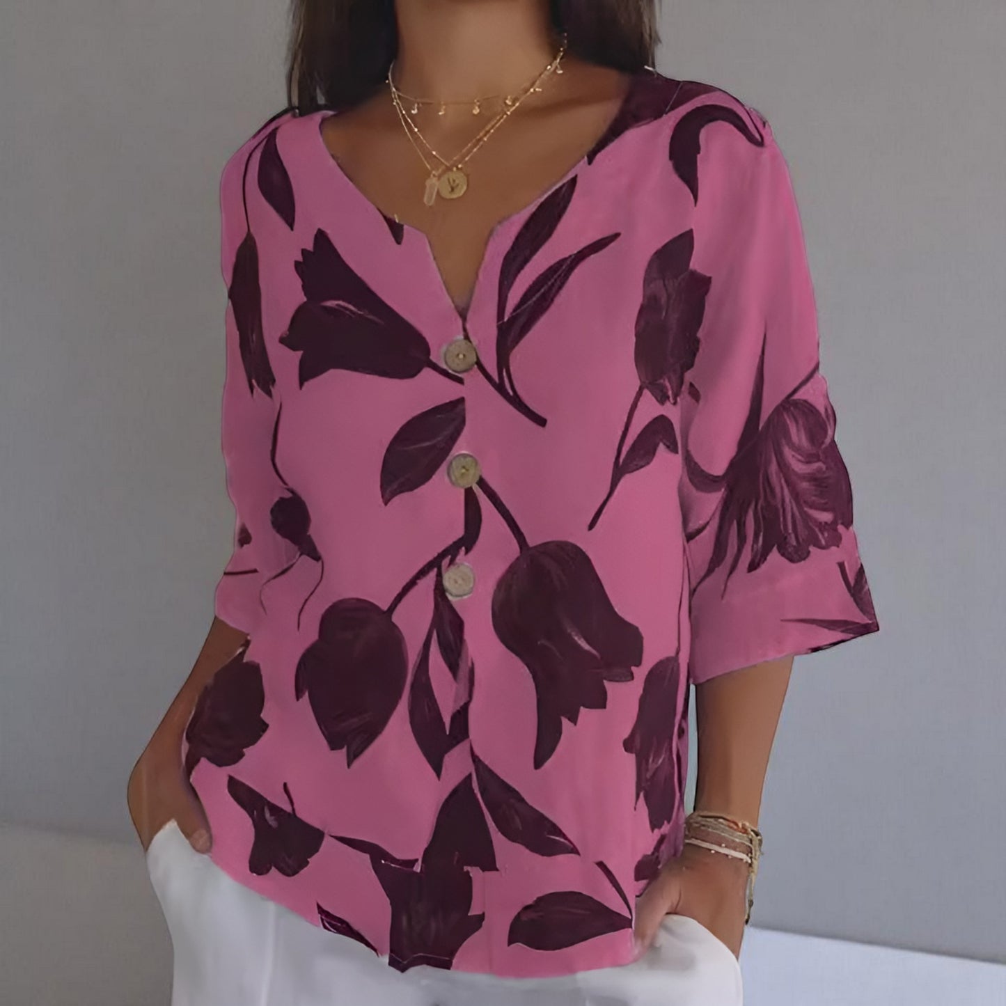 Marie | Blouse fleurie