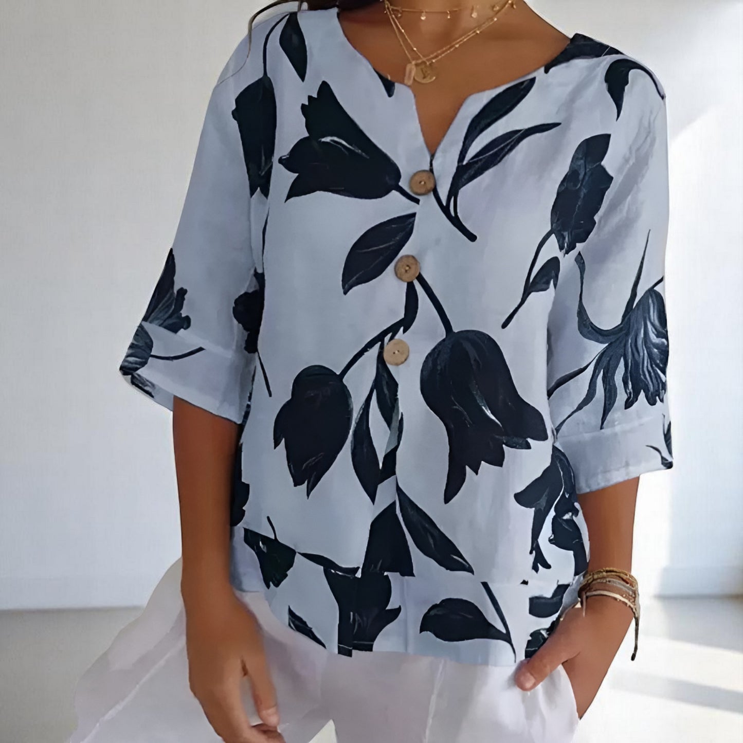 Marie | Blouse fleurie