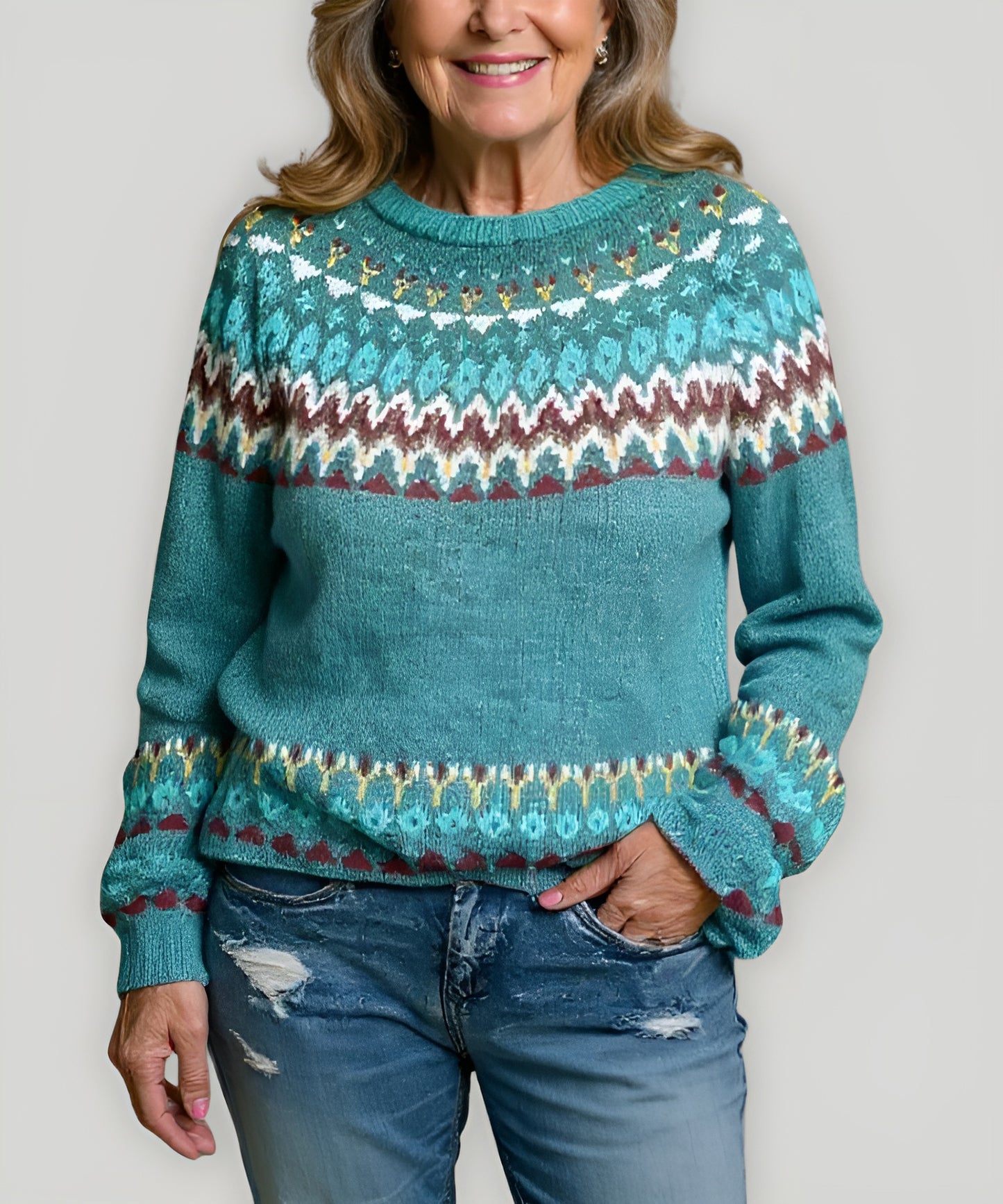 Gloria | Pull Islandais Vintage