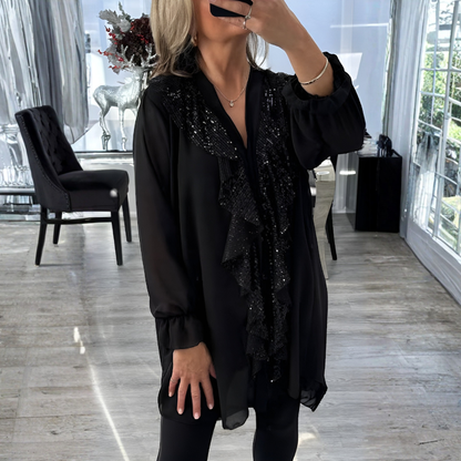 Christel | Blouse Élégante à Volants