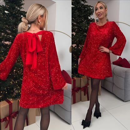 Isabelle | Robe Scintillante et Confort Absolu