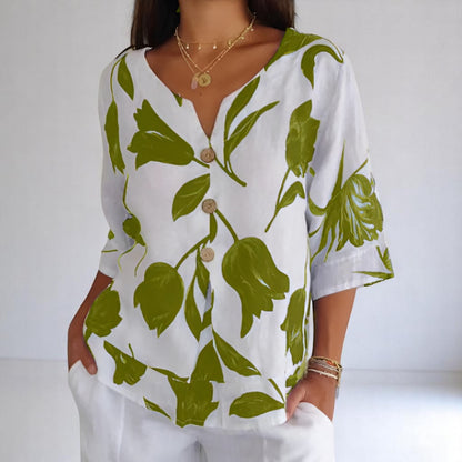Marie | Blouse fleurie