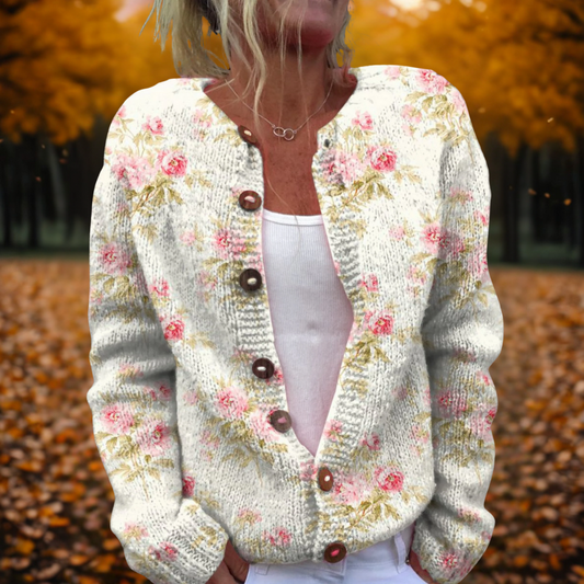 Jessie | Cardigan en Fleurs Art