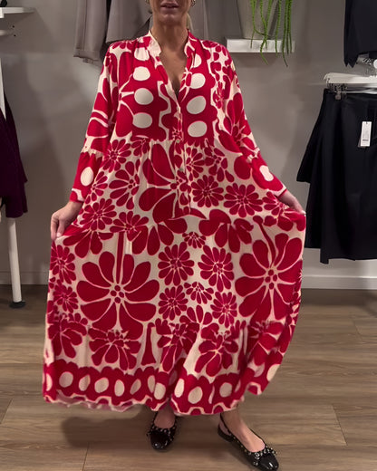 Marielle | Robe Maxi Imprimée Élégante