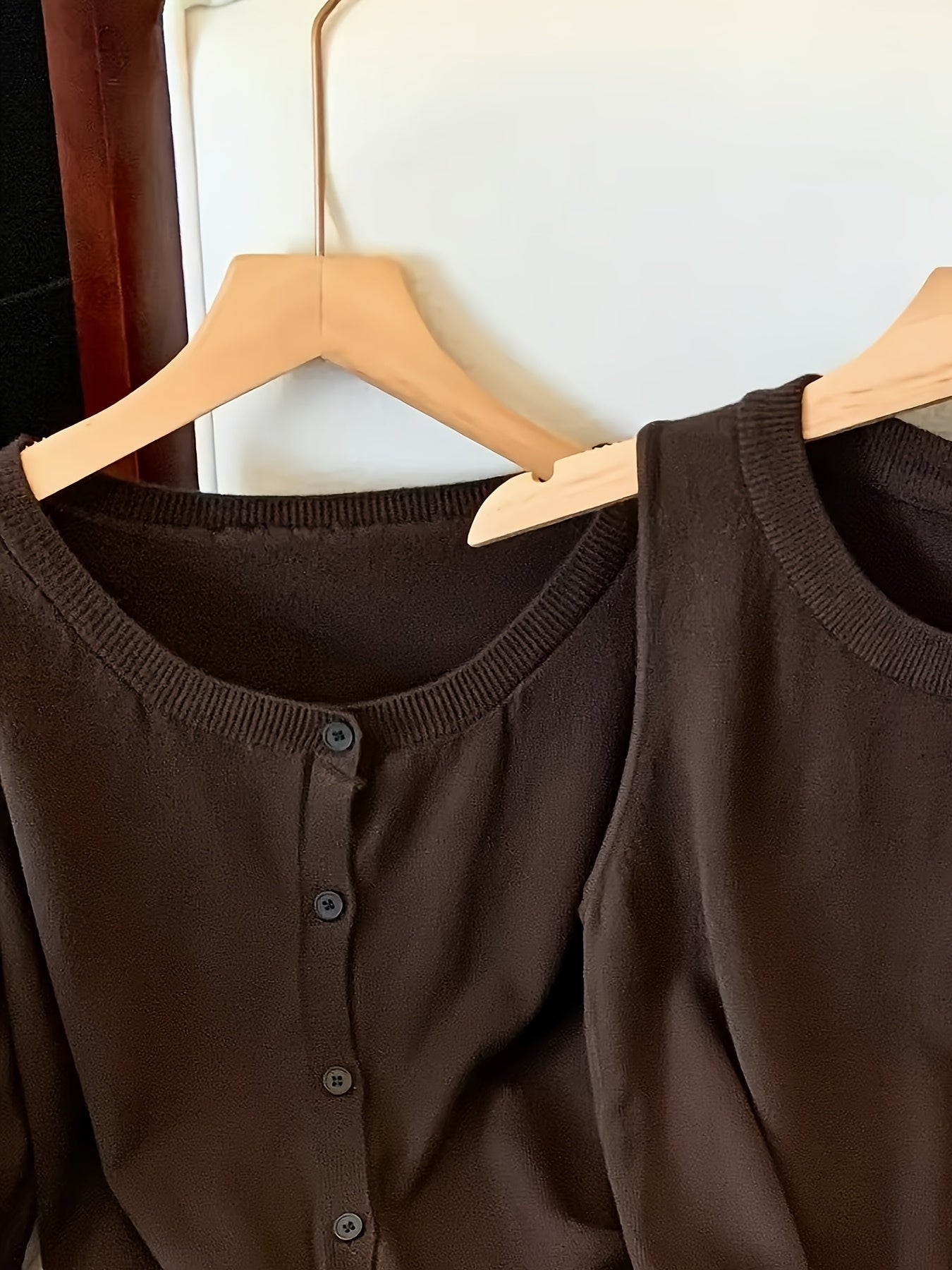 Niannian Directional Vest Pleated Dress + Cardigan Lazy Style Casual Two-Piece Fashion Set